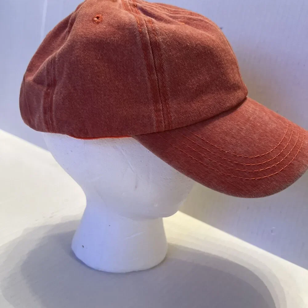 Lift Down Cap Classic S-M Orange Adjustable Strap 100% Cotton NWOT